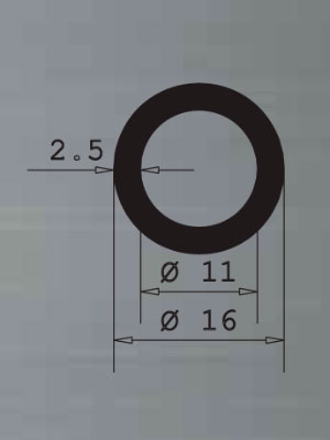 SM07005 - Perfil barra aluminio inoxidable