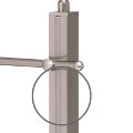 SM07009 - Perfil columna aluminio inoxidable 40x40x1,6